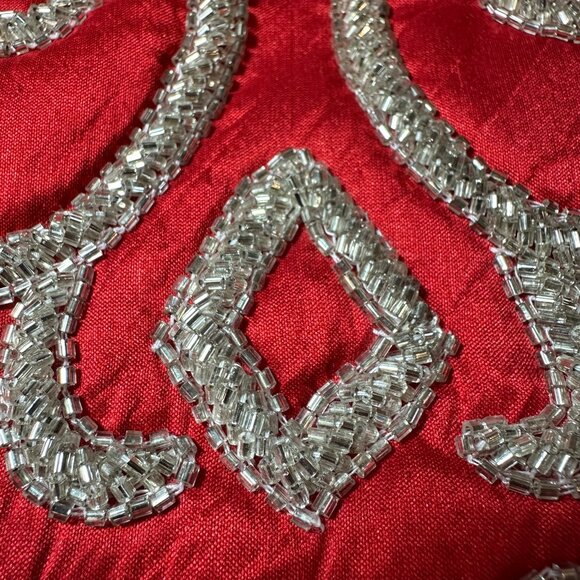 Beautiful beaded Christmas stocking - Picture 4 of 4